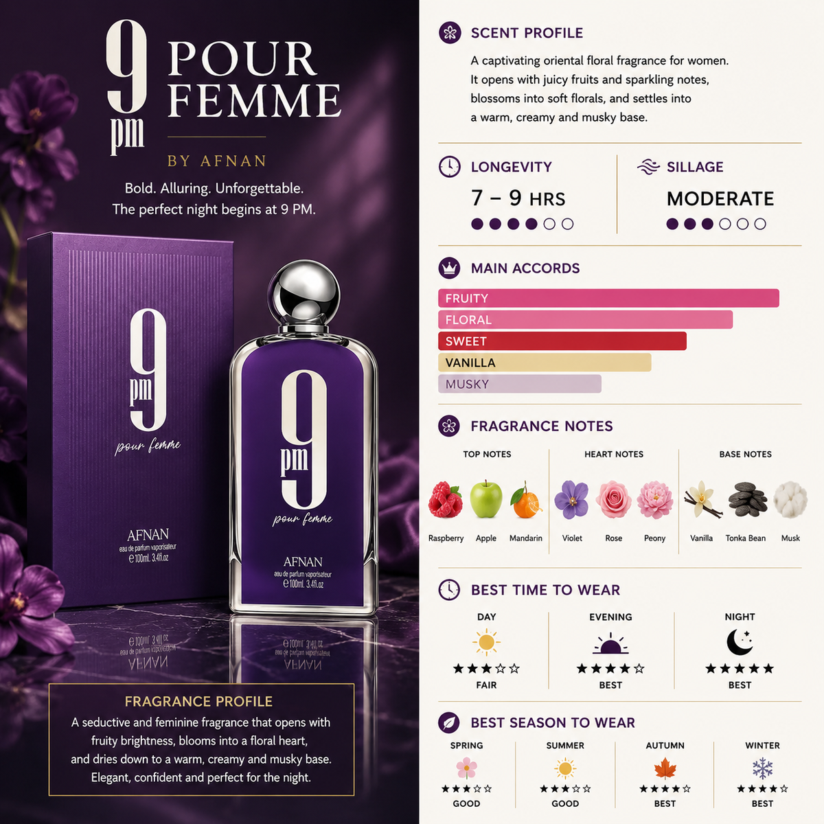 9pm pour Femme - Women - Afnan