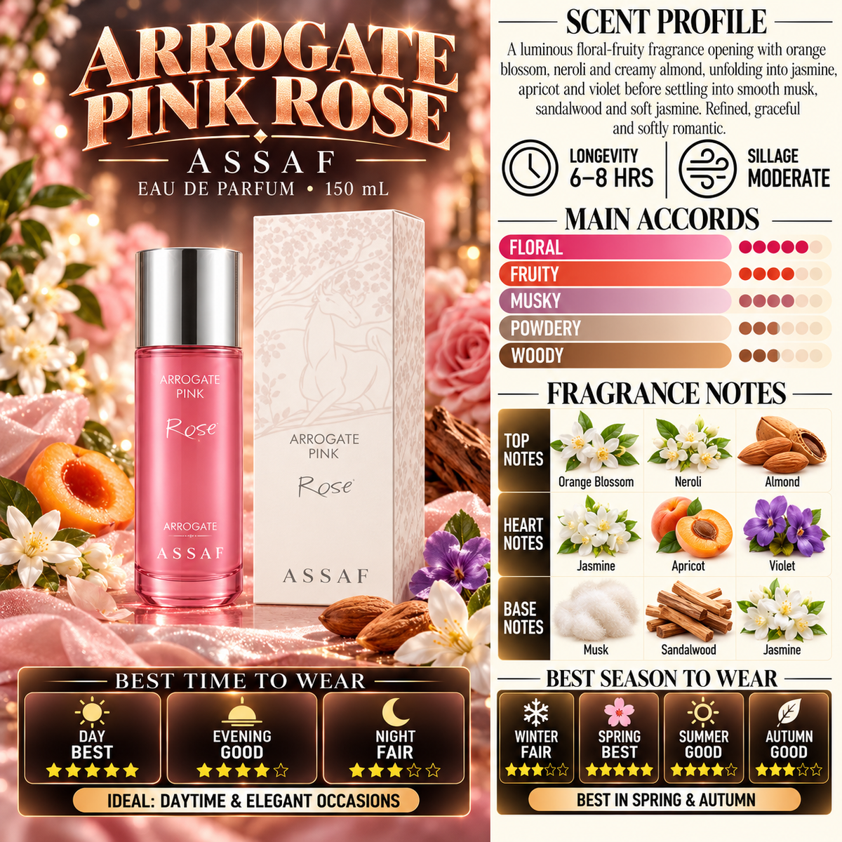 Arrogate Pink Rose - Men & Women - Assaf