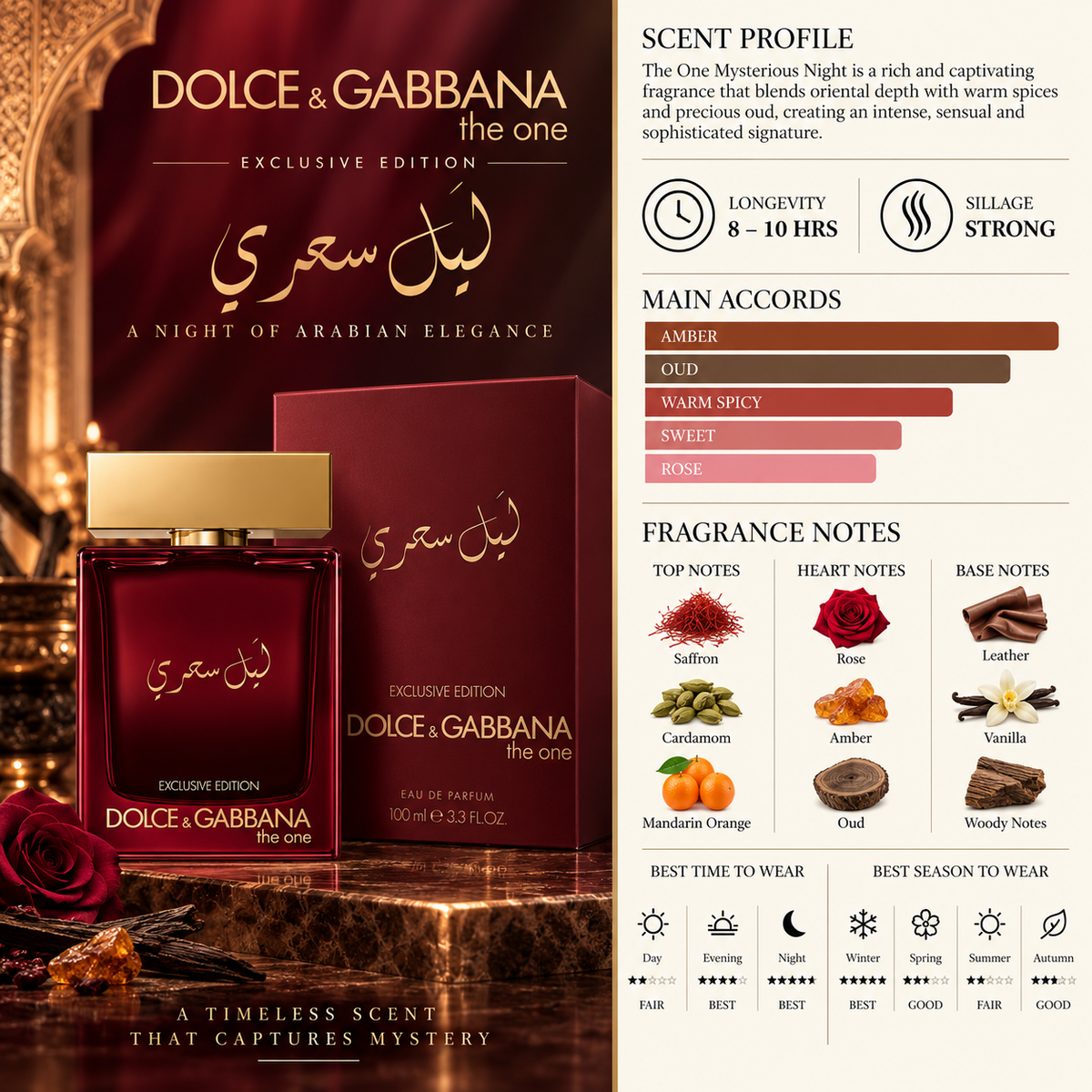 The One Mysterious Night - ليل سحري - Dolce&Gabbana