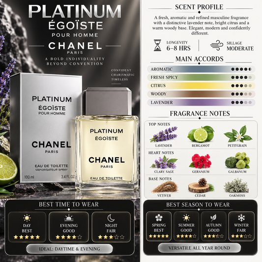 Egoiste Platinum Chanel for Men - Chanel