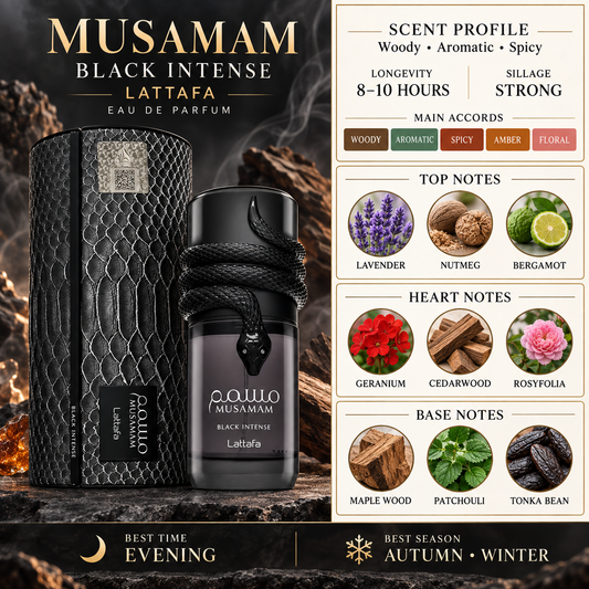 Musamam Black Intense - Lattafa