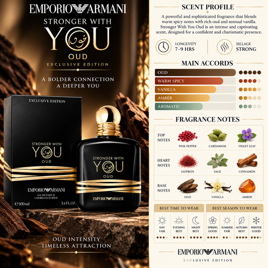 Stronger With You Oud EDP - Emporio Armani