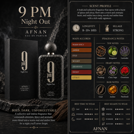 9 PM Night Out - Men & Women - Afnan