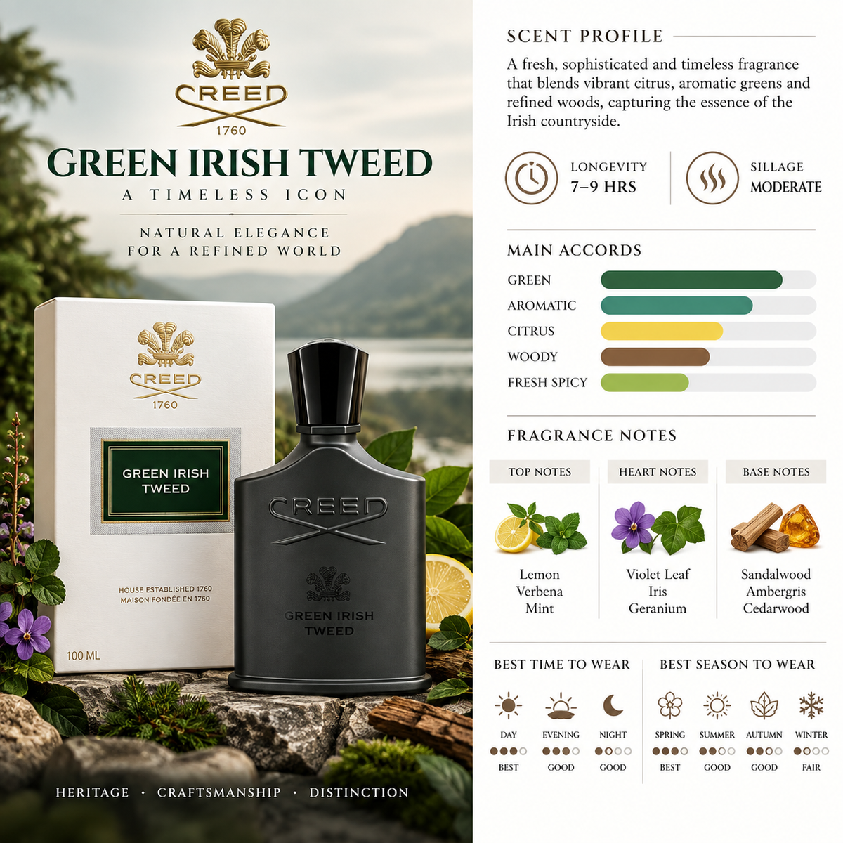Creed Green Irish Tweed EDP - Creed