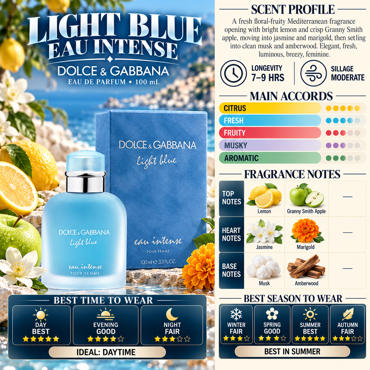 Light Blue Eau Intense Pour Homme - Dolce&Gabbana