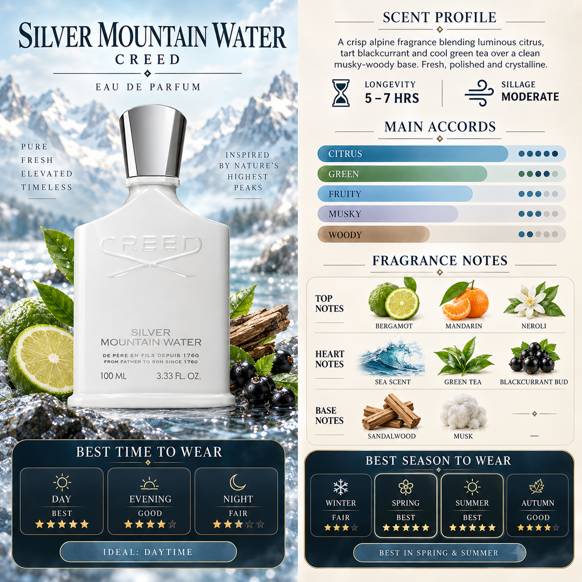 Creed Silver Mountain Water EDP - Creed